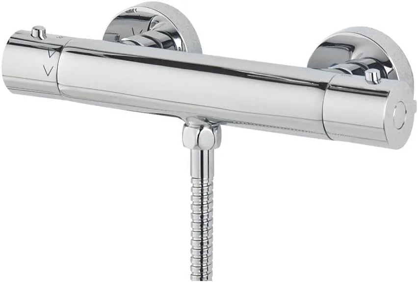 Bristan Frenzy budget thermostatic bar shower mixer with chrome finish