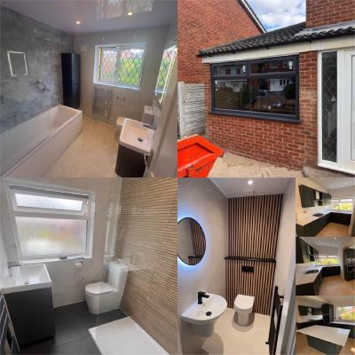 garage conversion kitchen installation in Worsley Manchester