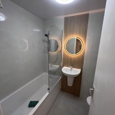 bathroom renovation company in Manchester Builders Squad Ltd - renovation of small bath