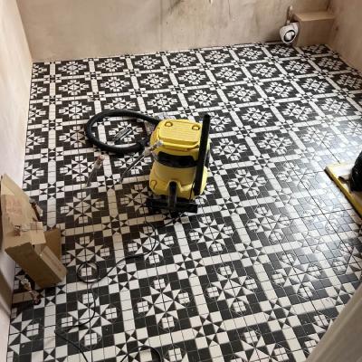 bathroom floor tiling