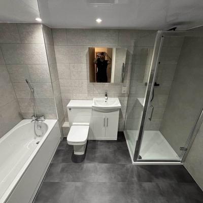 bathroom remodel by Builders Squad Ltd in Swinton