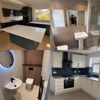 kitchen renovation before and after by Builders Squad Ltd
