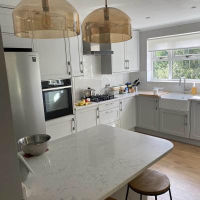 Quartz worktop fitter project by Builders Squad Ltd