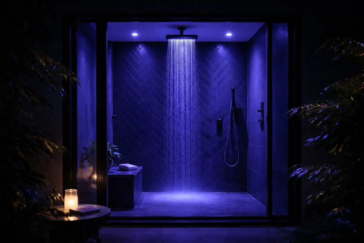 Completed shower room after a full bathroom renovation